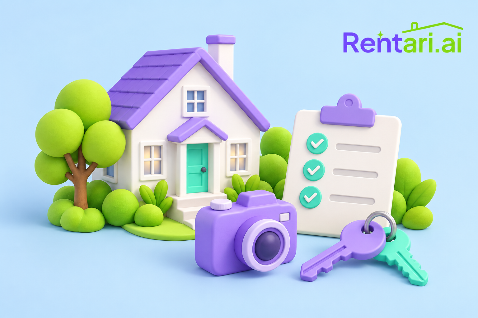 Rental move-out and inspection illustration