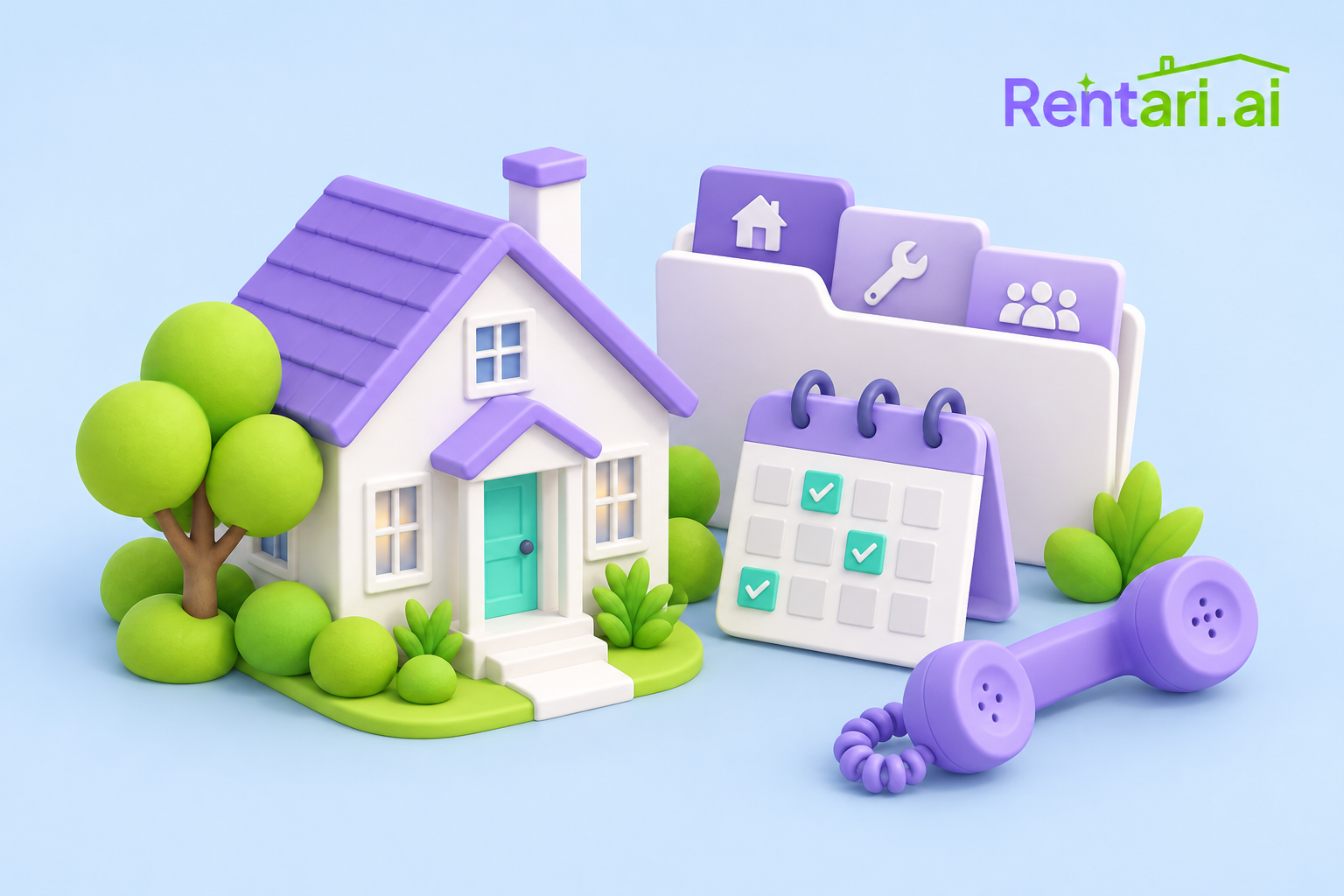 Rental home, calendar and property records