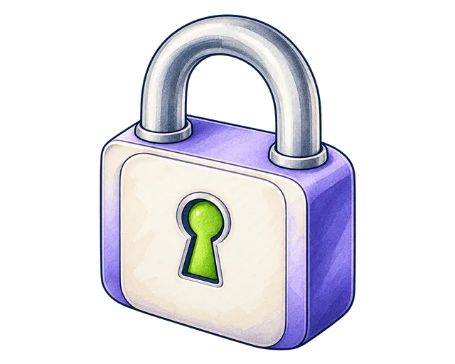 Padlock representing access to private rental records