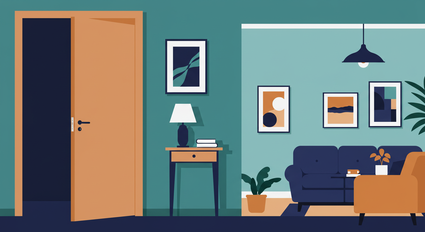 A house illustration with two overlapping shields, one labeled 'landlord' and the other 'renter', symbolizing protection.