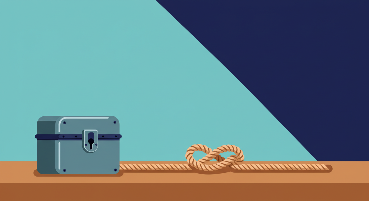 A landlord's hand holding two different keys, symbolizing the choice between a security deposit and a surety bond.