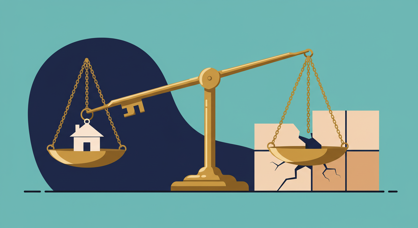 A wooden gavel and a pair of reading glasses resting on a legal document on a desk.