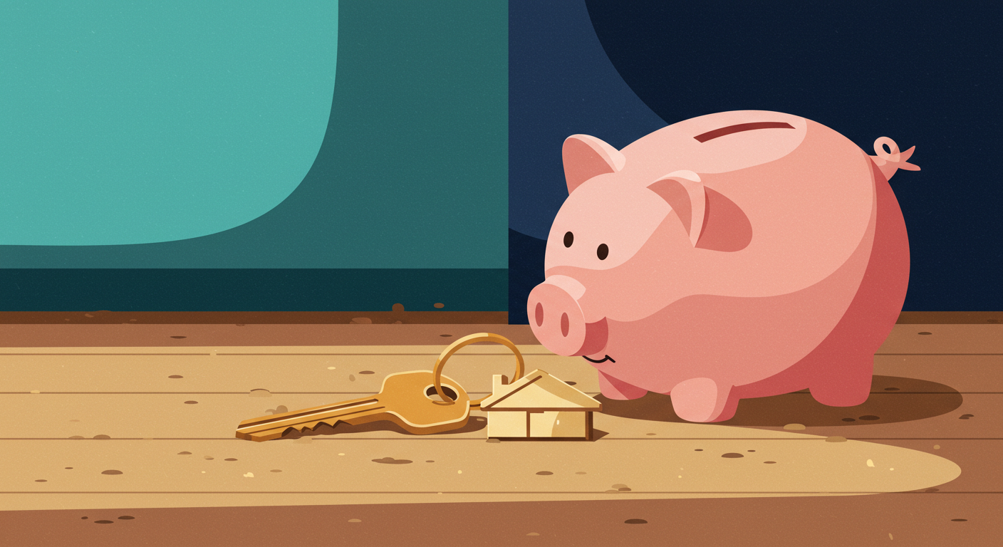 A set of house keys and a calculator resting on a residential lease agreement.